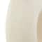 14" Beige Paper Mache Abstract Double Opening Vase